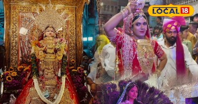 जोधपुर में गवर माता का दिव्य रूप: 11 किलो सोना, हीरे और लाल पोशाक ने रोकी सांसें.