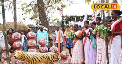 पलामू टाइगर रिजर्व में बाघ देवता की स्थापना, आस्था और वन्यजीव संरक्षण का संगम.
