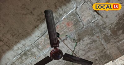 छत में लगा पंखा 