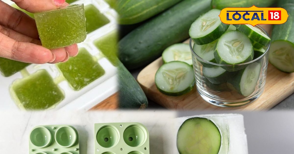 गर्मी में खीरे के आइस क्यूब का कमाल! त्वचा को ठंडक और शरीर को हाइड्रेशन