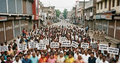 हजारीबाग में मासूम के साथ रेप और मर्डर के विरोध में बड़ी संख्या में लोग सड़कों पर उतर आए और आरोपियों की जल्द गिरफ्तारी व कड़ी सजा की मांग की. (सांकेतिक तस्वीर)