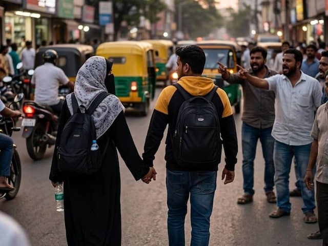 बुर्का और हिंदू दोस्त संग हाथ में हाथ, रमजान में बेंगलुरु की सड़क पर मचा बवाल