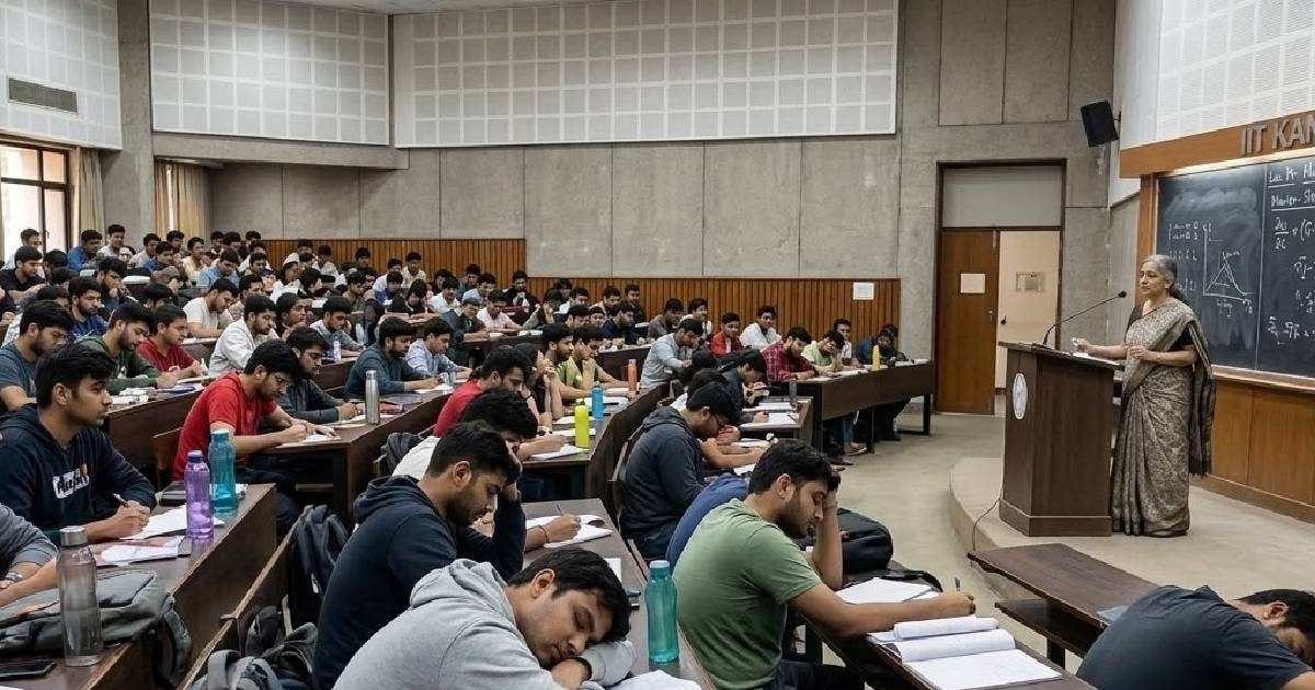 IIT कानपुर की कक्षाओं में सोते हैं छात्र! वजह ढूंढने निकलीं प्रोफेसर, हॉस्टलों पर शुरू की रिसर्च