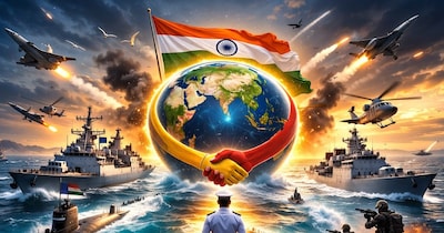 हिंद महासागर का असली 'बॉस' बना भारत: नौसेना की आईओएस सागर पहल शुरू, 16 मित्र देश हुए शामिल! (AI फोटो)