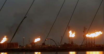 ईरान ने पर्सियन गल्फ में ईराक के जलक्षेत्र में दो तेल टैंकरों पर ड्रोन हमले किया, जिसमें एक अमेरिकी स्वामित्व वाली जहाज थी. (रॉयटर्स) 