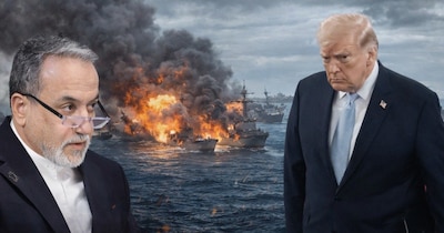 ट्रंप बोले- समंदर के नीचे पहुंचा ईरान का गुरूर! अराघची ने बताया 'कपोल-कल्पना' (AI Photo)
