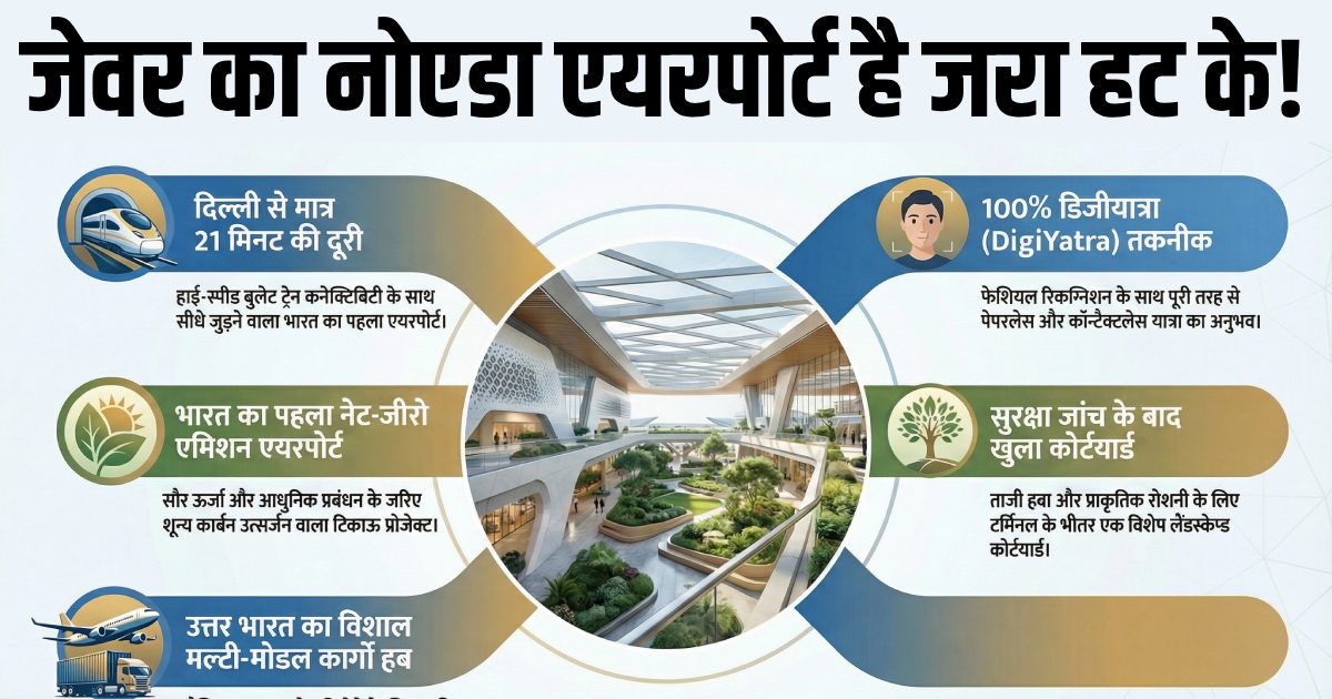 नोएडा एयरपोर्ट: चेक-इन सिक्योरिटी ही नहीं, ये 10 फैसिलिटी भी आपके सफर को बना देंगी यादगार, जानें क्या खास