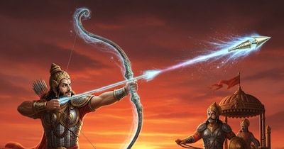 महाभारत युद्ध में अर्जुन ने जयद्रथ पर चलाया था मिसाइल से भी घातक पाशुपतास्त्र. (AI)