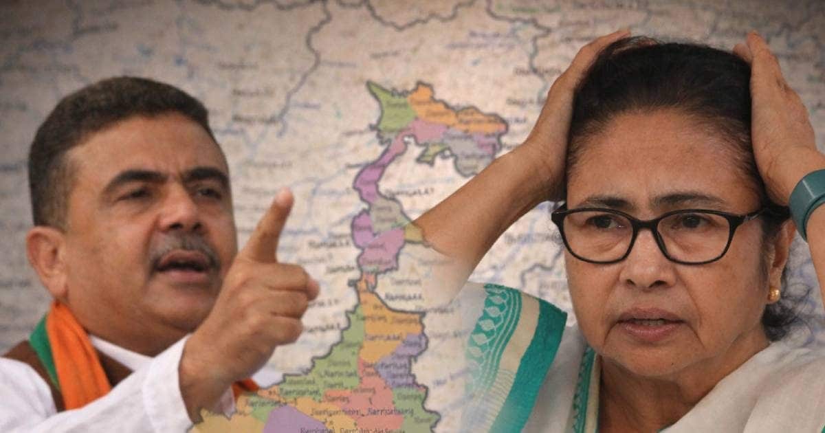 नंदीग्राम से धूल चटाने के बाद भवानीपुर में भी ममता बनर्जी को चित करने का चैलेंज, सुवेंदु अधिकारी ने खोला मोर्चा