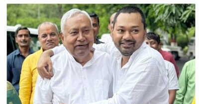 नीतीश कुमार और निशांत कुमार की फाइल फोटो