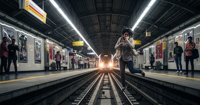 नोएडा सेक्टर-16 मेट्रो स्टेशन पर युवती ने ट्रैक पर लगाई छलांग