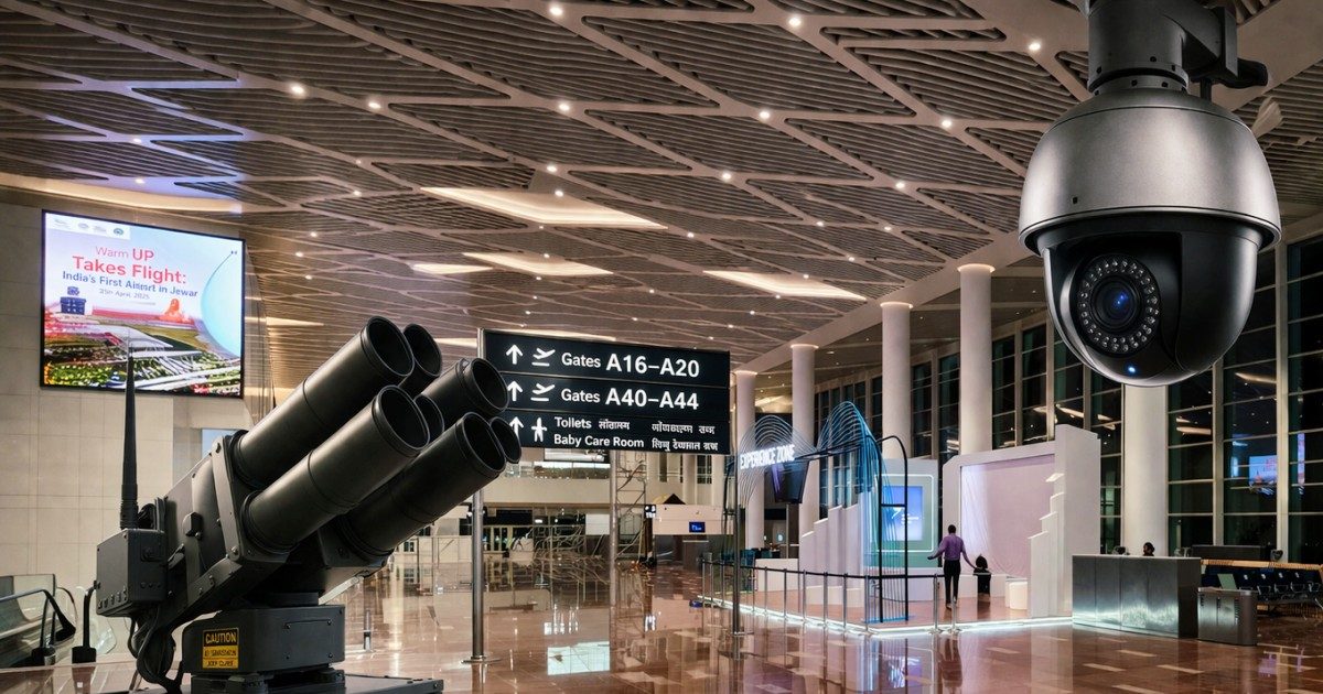 AI कैमरे, 5-लेयर सिक्योरिटी और सबसे एडवांस एंटी-ड्रोन सिस्टम! नोएडा एयरपोर्ट पर दुश्मन की हर चाल होगी फेल
