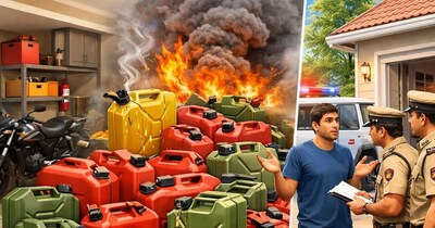 घर में पेट्रोल रखने की सीमा तय है. (Image:AI) 