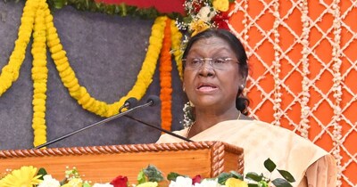 राष्ट्रपति द्रौपदी मुर्मू की गोवर्धन परिक्रमा.