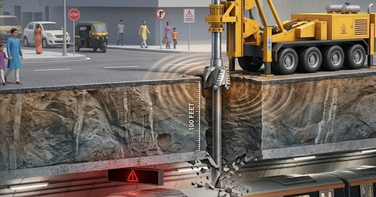 Pune Metro Borewell Incident: नीचे दौड़ रही थी मेट्रो, ऊपर मालिक ने बोरवेल के लिए करवा दिया 100 फीट गहरा छेद, टनल में हो गया कांड