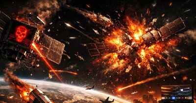 बिना युद्ध के तबाह होगी दुनिया? एआई साइबर हमले से अंतरिक्ष में मलबे का ढेर बनने का डर. (AI Photo)