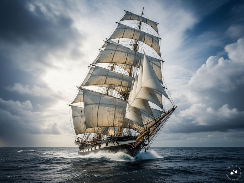 যখন একটি জাহাজ জলে আঘাত করে, তখন এটি প্রচুর জল স্থানচ্যুত করে। এই স্থানচ্যুত জলের ওজন জাহাজের মোট ওজনের (লোহা + কার্গো + জ্বালানী + মানুষ) এর চেয়ে বেশি বা সমান। তাই উচ্ছ্বাস শক্তি জাহাজটিকে উপরে ঠেলে দেয় এবং ওজন নিচে নেমে আসে। ঊর্ধ্বমুখী বল বেশি বা সমান হলে জাহাজটি ভাসতে থাকে।