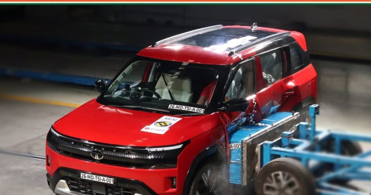Tata Sierra shines! Got full 5-stars in crash test Tata Sierra shines! Got full 5-stars in crash test
