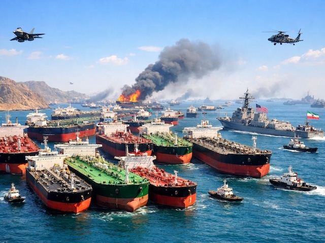 शिपिंग ठप, होरमुज में जाम, 700 टैंकर फंसे, तेल सप्लाई पर संकट