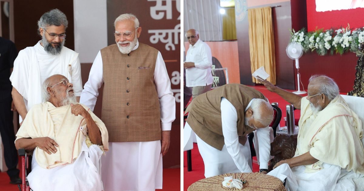 इन महान जैनमुनि को मोदी ने खुद व्हीलचेयर पर दिया सहारा, कितने बड़े हैं ये सुरेश्वर, ज
