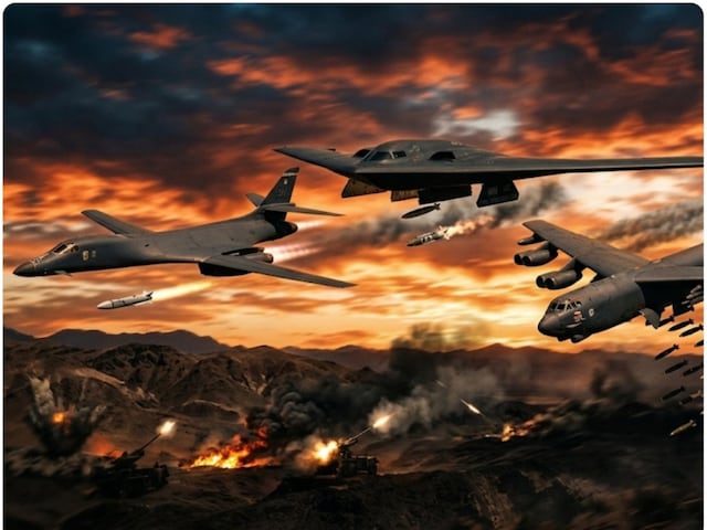 American preparations for 'Air Armageddon' on Iran, three nuclear monsters in the sky