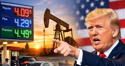 अमेरिका में पेट्रोल की कीमतें बढ़कर 4 डॉलर प्रति गैलन के पार पहुंच गईं.(Image:AI)