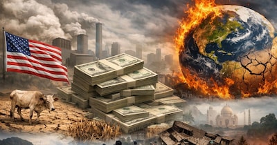 एक स्टडी के मुताबिक, 1990 से अब तक अमेरिका की वजह से जलवायु को हुए नुकसान की कीमत 10 ट्रिलियन डॉलर आंकी गई है. (AI Photo)