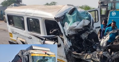 Three Killed as Car Tire Bursts, Collides with Truck on Pune-Solapur Highway