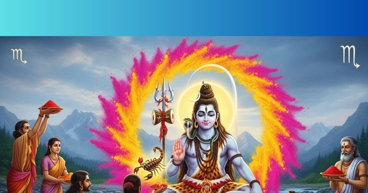 वृश्चिक राशि वाले आज खोलें दिल के दरवाजे, जोड़ें टूटे रिश्ते, शिव जी को चढ़ाएं गुलाल वृश्चिक राशि वाले आज खोलें दिल के दरवाजे, जोड़ें टूटे रिश्ते, शिव जी को चढ़ाएं गुलाल