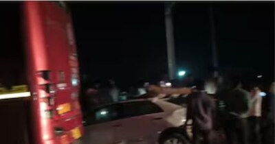 पुणे-नाशिक हाईवे पर भीषण हादसा: बस-कार की टक्कर में एक ही परिवार के 3 की मौत, 2 गंभीर.