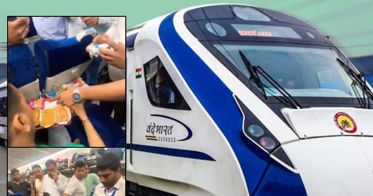 Vande Bharat Food Controversy: ‘इसमें तो केसर है’, वंदे भारत की प्रीमियम थाली में रेंगते मिले कीड़े तो स्टाफ ने दिया बेशरम जवाब, भड़क गए लोग