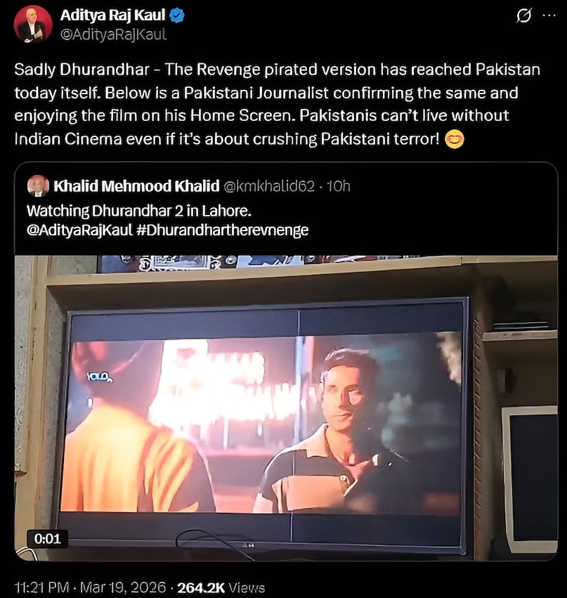 Dhurandhar 2 Pirated Version Leaked In Pakistan Research Consultant on Dhurandhar replied Dhurandhar 2 Pirated Version Leaked In Pakistan Research Consultant on Dhurandhar replied