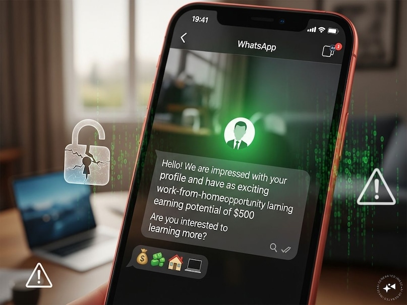 এটা মনে রাখা গুরুত্বপূর্ণ যে প্রকৃত চাকরি কখনই হোয়াটসঅ্যাপে অযাচিত বার্তার মাধ্যমে পাওয়া যায় না। কোম্পানির ওয়েবসাইট, Naukri.com, LinkedIn-এ আবেদন করা যাবে। যদি "খণ্ডকালীন চাকরি" আপনি যদি এই বার্তাটি পান তবে সরাসরি ব্লক করুন এবং রিপোর্ট করুন।