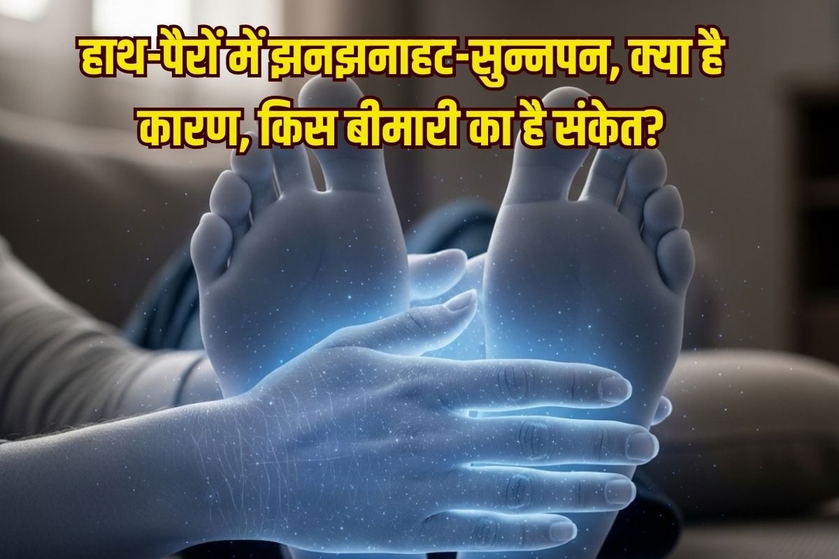 हाथ-पैरों में झनझनाहट और सुन्नपन होना, क्या है कारण, किस बीमारी का है संकेत?