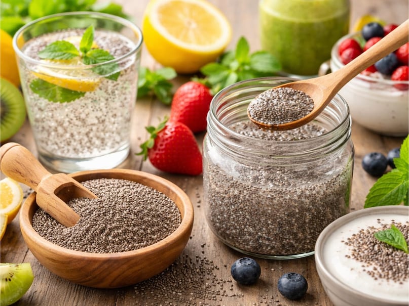 chia seeds kaise khaye, chia seeds khaane ka sahi tarika, how to eat chia seeds, chia seeds benefits, chia seeds in hindi,