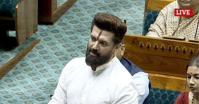 च‍िराग पासवान ने संसद में व‍िपक्ष पर करारा हमला क‍िया.  (Photo-Videograb-Sansad TV)