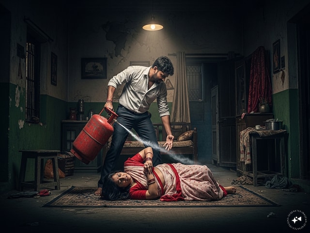 दिल्ली में हैवान बना पति, शक के चलते पत्नी के सिर पर सिलेंडर से किए वार, मौत