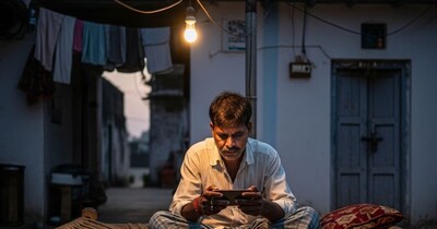 ऑनलाइन गेम के चक्कर में कर्ज में डूबा पिता. (एआई तस्वीर)