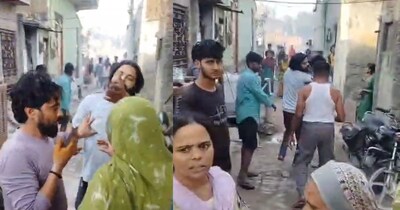 हनुमान चालीसा बजाने को लेकर मुस्लिम और हिंदू परिवार में विवाद.