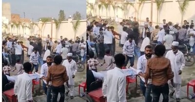 अमरोहा में शादी में हुई लड़ाई.