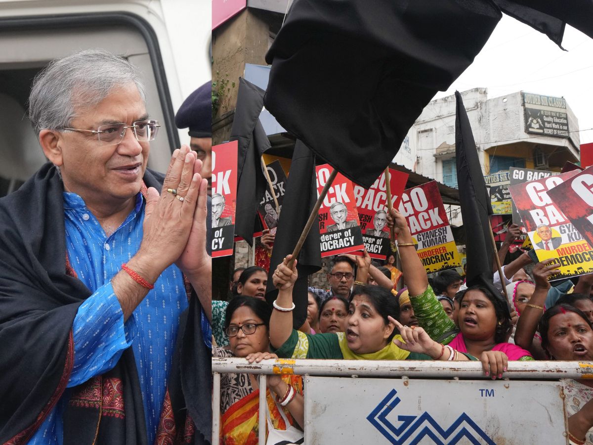 बंगाल में ये क्या हो रहा? पहले राष्ट्रपति का अपमान अब मुख्य चुनाव आयुक्त को दिखाए काले झंडे - News18 हिंदी