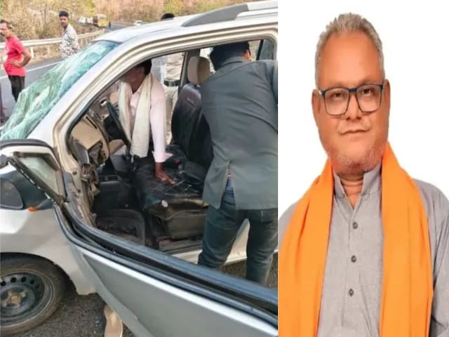  ट्रक से भिड़ी कार, भाजपा नेता श्याम साहू की मौके पर मौत