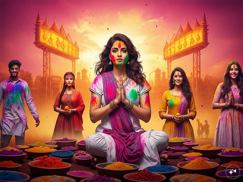 এর পর আপনার পছন্দের স্টিকারটি বেছে নিন এবং পাঠান। একইভাবে, GIF পাঠাতে, ইমোজি বিভাগে যান, GIF বিকল্প নির্বাচন করুন, 'হোলি' বা 'রঙ' অনুসন্ধান করুন এবং আপনার প্রিয় GIF শেয়ার করুন। এর পর আপনার পছন্দের স্টিকারটি বেছে নিন এবং পাঠান। একইভাবে, GIF পাঠাতে, ইমোজি বিভাগে যান, GIF বিকল্প নির্বাচন করুন, 'হোলি' বা 'রঙ' অনুসন্ধান করুন এবং আপনার প্রিয় GIF শেয়ার করুন।