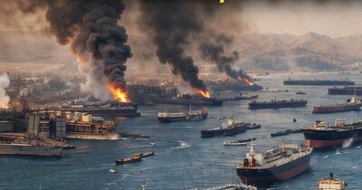 ईरान एक और हॉर्मुज बंद करने की तैयारी में. (AI Generated)