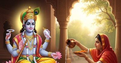 वैशाख माह में भगवान विष्णु की पूजा और जल दान का महत्व है. (Photo: AI)