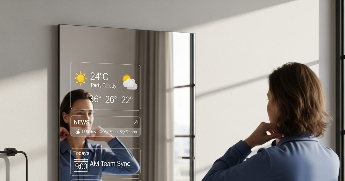 आपका मिरर बन जाएगा स्मार्ट, सुबह करेगा आपकी तारीफ, बताएगा मौसम का हाल, जानिए कैसे