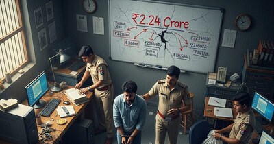 पटना में साइबर ठगी का बडा खुलासा: 2.24 करोड की ठगी में एक गिरफ्तार (AI जेनरेटेड) 