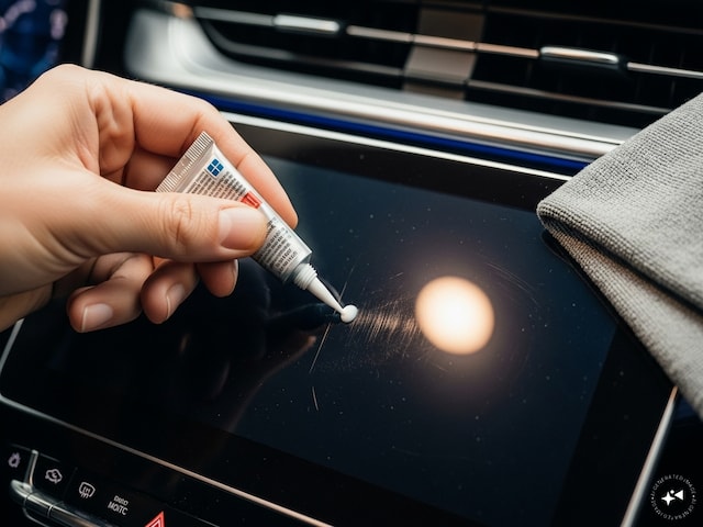 Are there scratches on the car's touchscreen? Fix it with toothpaste in minutes