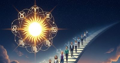 मेष राशि में सूर्य गोचर से 8 राशिवालों की उन्नति होगी. (Photo: AI)