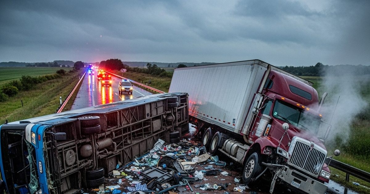 CM के कार्यक्रम से लौट रही बस की ट्रक से भीषण टक्कर, 10 की मौत और 20 से ज्यादा घायल